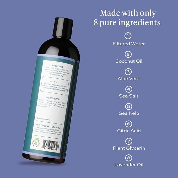 Aleavia Lavender Body Cleanse – Organic & All-Natural Prebiotic Body Wash - Image 2