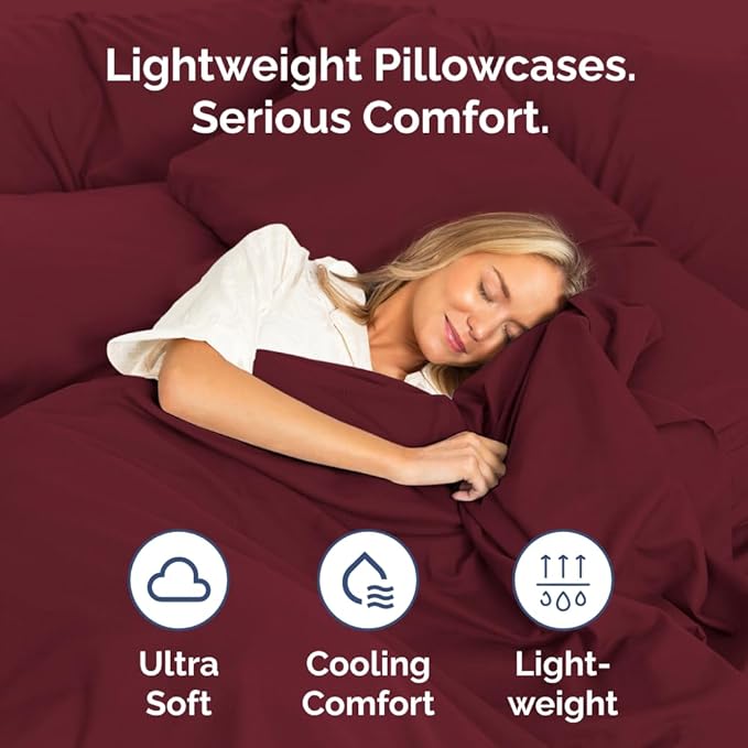 Body Pillowcases Set of 2-20x54 Long Body Pillow Case - Image 3