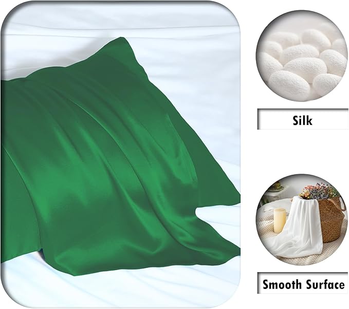 Mulberry Silk Pillowcase for Hair and Skin Standard Size 20"X 26" Pillow Case - Image 2