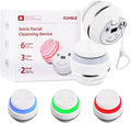 Electric Facial Cleaner with 6 Modes & 3 Light Effects, Rechargeable Waterproof by EUHBLE