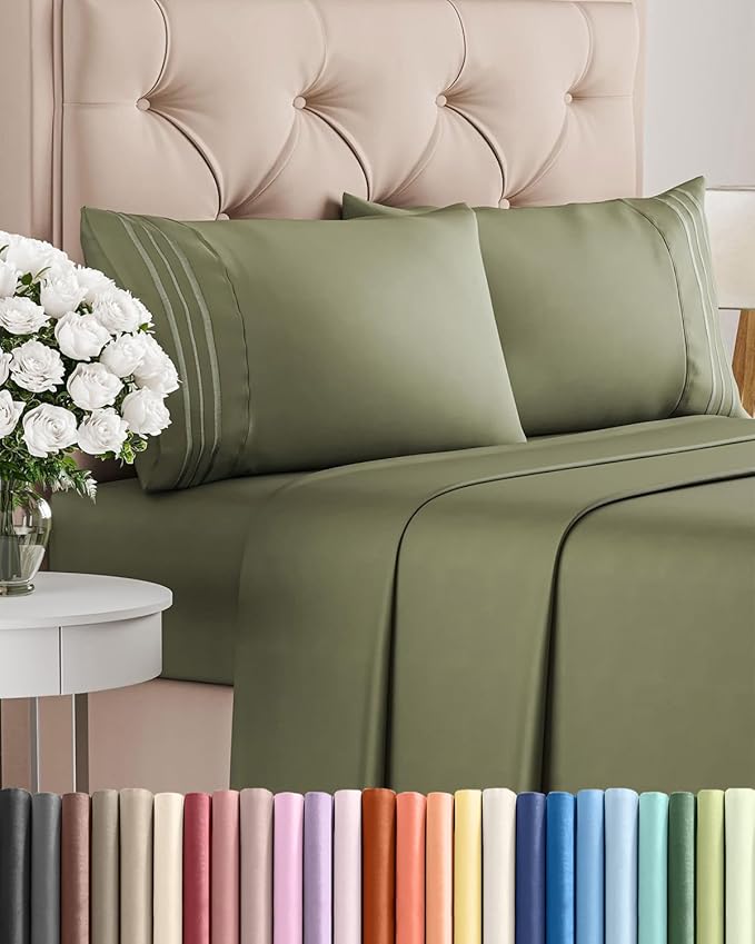 Cal King Size 4 Piece Sheet Set by CGKUnlimited