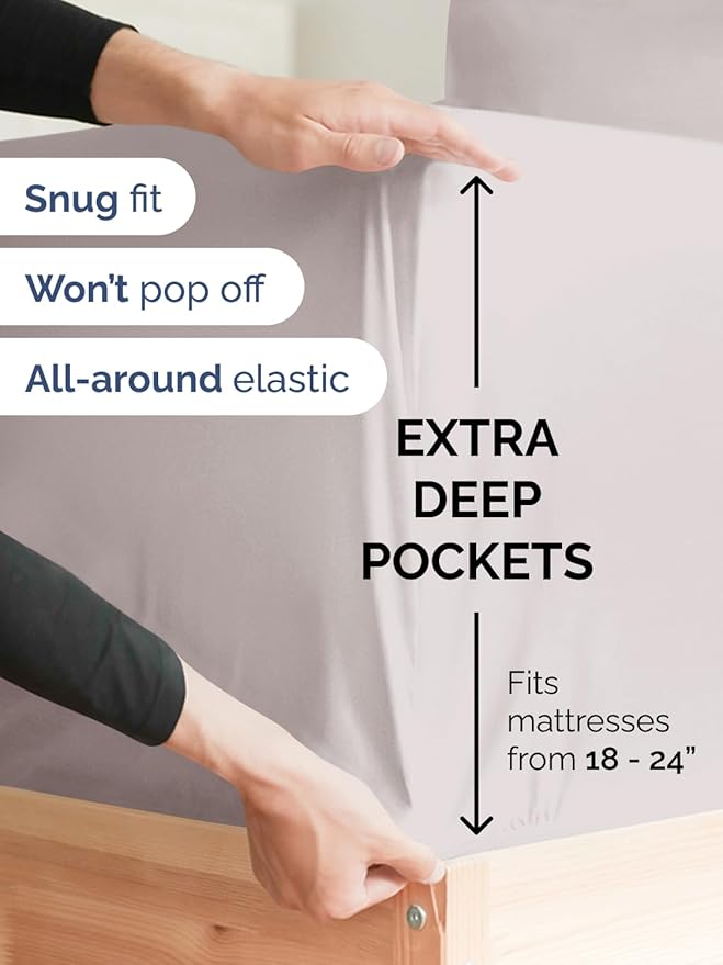 Extra Deep Full Fitted Sheet - Image 2