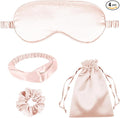 4Pcs Silk Sleep Masks Satin Eye Mask Silky Eyes Cover Blindfold Eyeshade by WJingYiJia