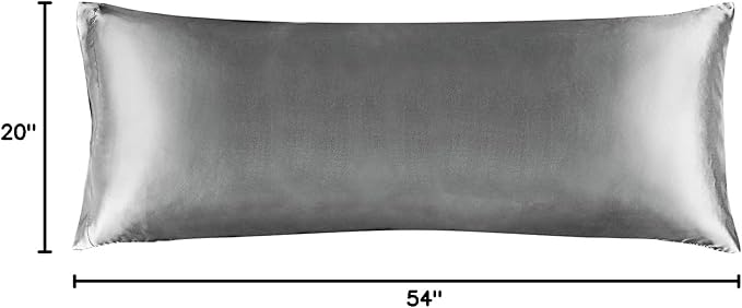 BEDELITE Satin Body Pillow Cover, Super Soft and Cooling Body Pillow Pillowcase - Image 8