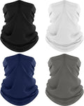 ROXUN 4 Pack Neck Gaiter, Cooling Breathable Face Mask UV Protection Scarf by Roxun