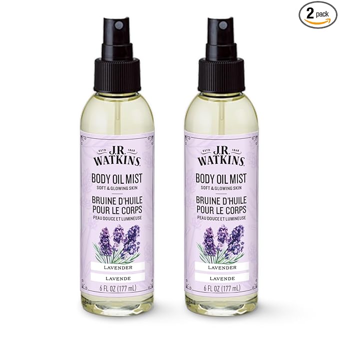J.R. Watkins Naturally Hydrating Body Oil Mist, 6 fl oz, 2 Pack by JRWatkins