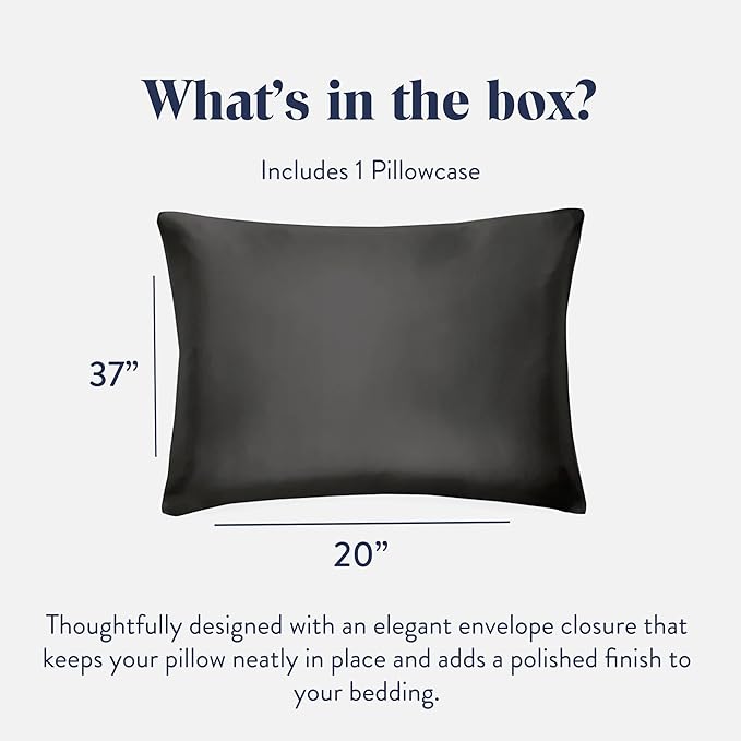 Brooklinen Mulberry Silk Pillowcase – 100% Pure Silk Pillow Case, Soft & Durable - Image 2