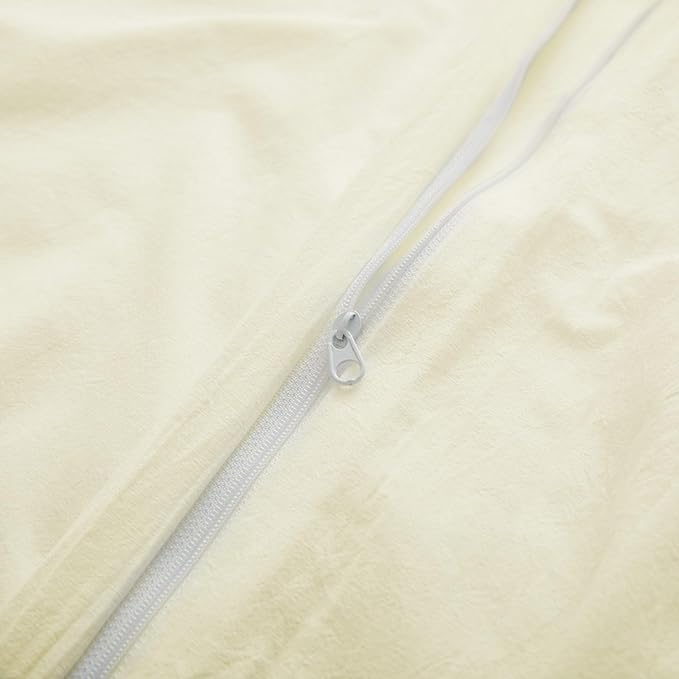 Cream White Cotton Duvet Cover - Image 5