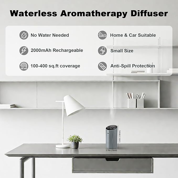 Waterless Essential Oil Diffuser - Image 2
