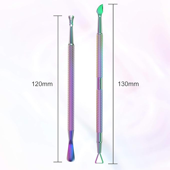 Cuticle Pusher Nail Polish Remover Stainless Steel Manicure Tool Set Gel Nail - Image 6
