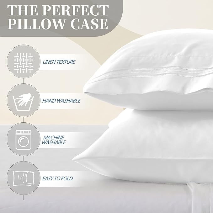 Vonty 2 Pack Standard Pillow Cases - Image 2