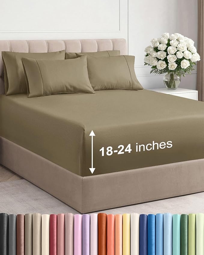 Extra Deep Cal King Sheet Set by CGKUnlimited