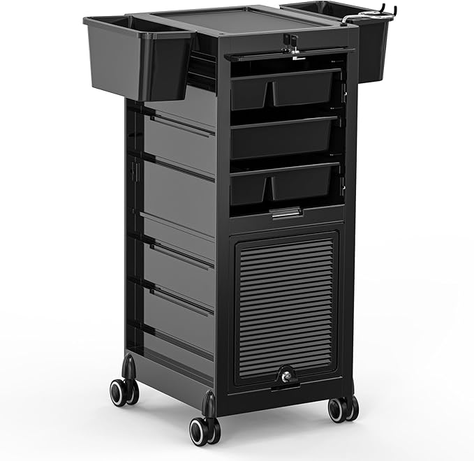OmySalon Salon Trolley Cart, Hair Stylist Station by OmySalon
