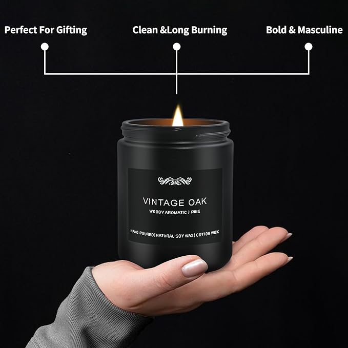 6 Pack Candles for Home Scented Aromatherapy Candles Gifts Set for Men - Image 6