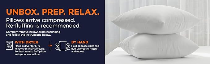 Amazon Basics Square Hypoallergenic Pillow Insert, Sofa Bed Couch Decorative - Image 4
