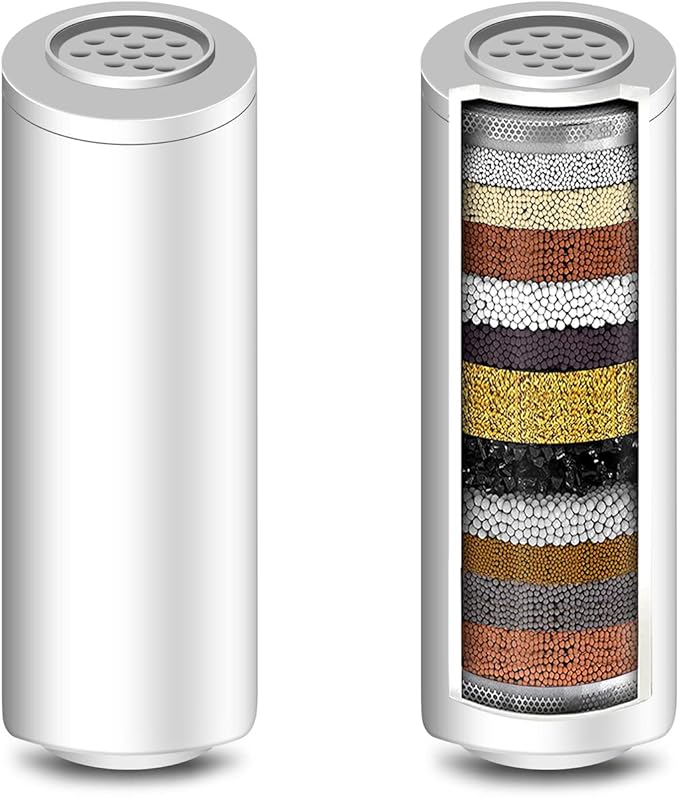 INAVAMZ 2 Pack Replacement Shower Filter Cartridge by INAVAMZ