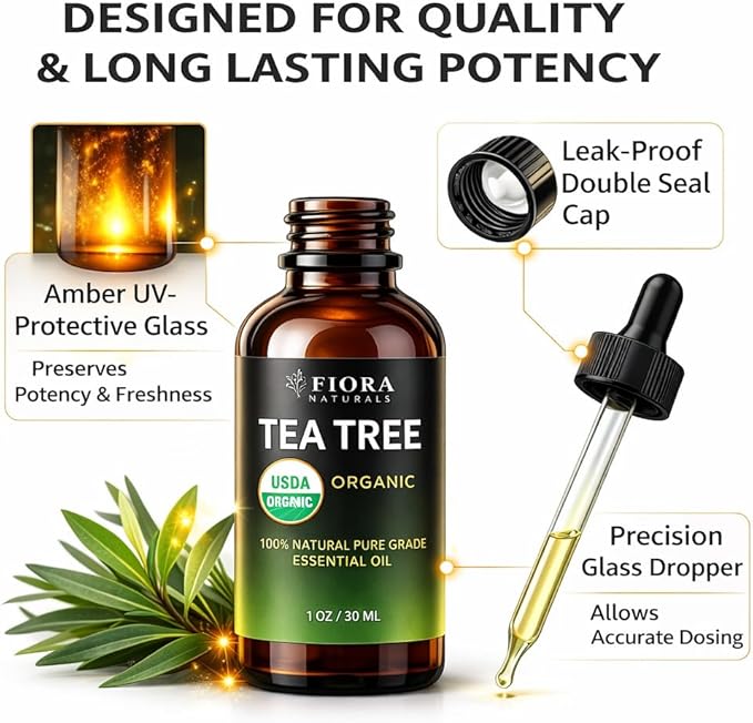 Tea Tree Oil – 100% Pure Organic Tea Tree Essential Oil - Image 7