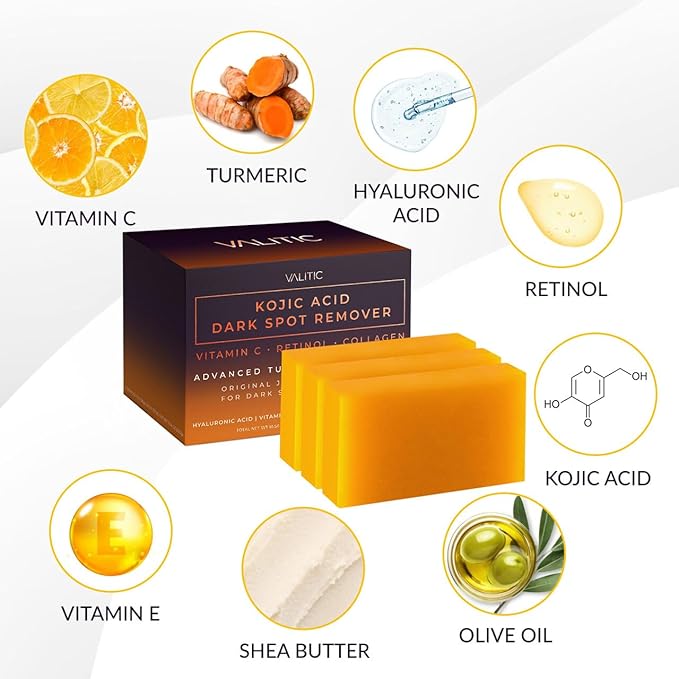 VALITIC Kojic Acid Dark Spot Corrector Soap Bars - Image 5