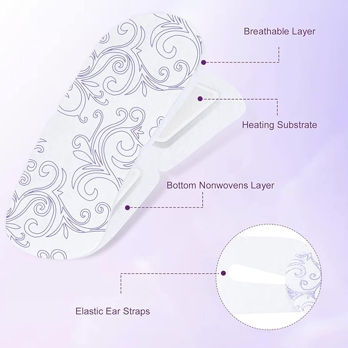 XPCARE 24 Pack Steam Eye Masks for Dry Eyes, Self Heated Steam Warm Eye Mask - Image 2