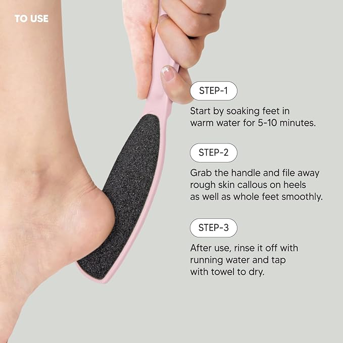 Wide Emery Foot File, Double-Sided Pedicure Tool, Colossal Professional Foot - Image 4
