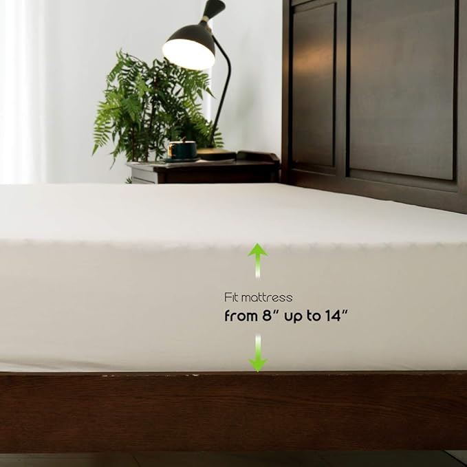 Fitted Sheet- COSMOPLUS Queen Fitted Sheet Only（No Flat Sheet or Pillow Shams） - Image 5