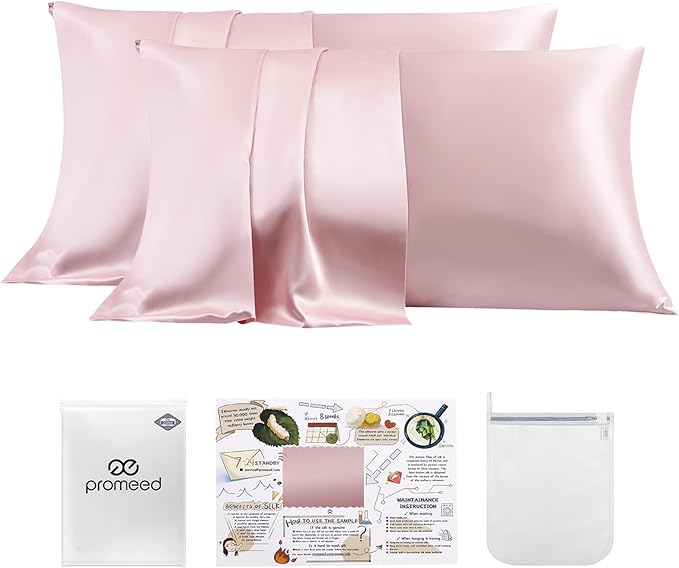 PROMEED 23 Momme Silk Toddler Pillowcase 2 Pack by PromeedTextile