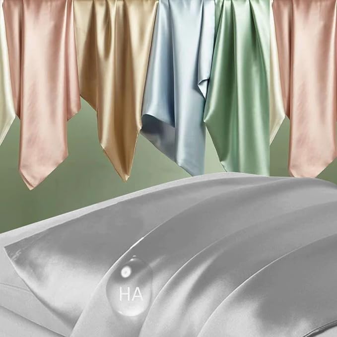 Silk Pillowcase for Hair and Skin, Mulberry Silk Pillow Cases Queen Size - Image 2