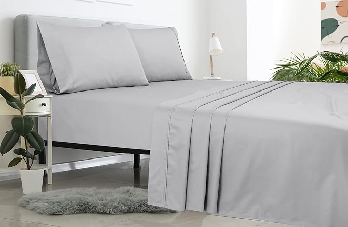 Royale Linens 2 Pack Bulk Flat Sheet Set - Image 8