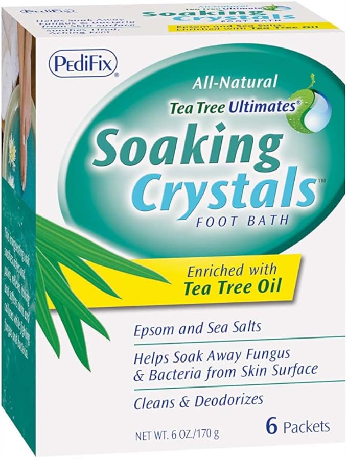 Pedifix Tea Tree Ultimates Soaking Crystals Foot Bath 6 Packets, 1 Ounce each by PediFixFootcare