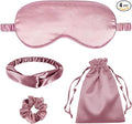 4Pcs Silk Sleep Masks Satin Eye Mask Silky Eyes Cover Blindfold Eyeshade by WJingYiJia