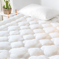 GRT Mattress Pad Cover Rayon from Bamboo Full Size, Extra Thick Quilted Fitted by GRT