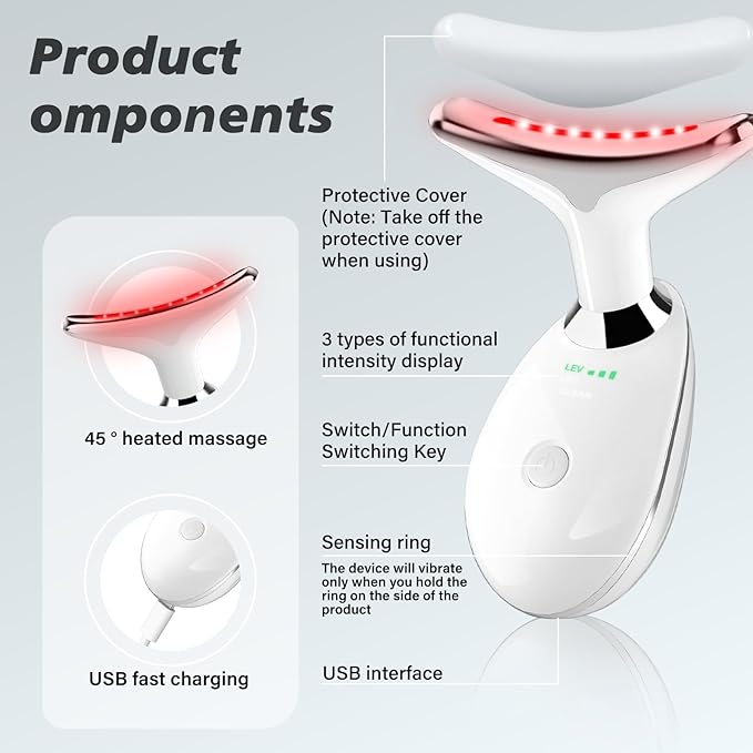 Red Light Therapy for Face, 7 Color LED Facial Light Therapy Wand for Skin Care - Image 4