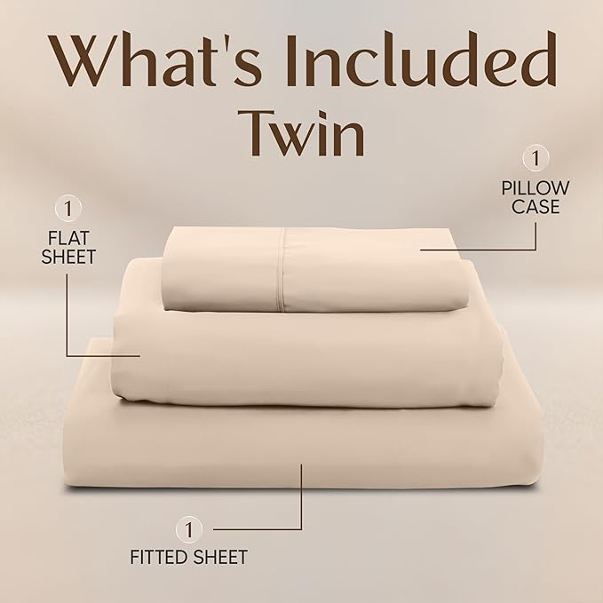 Utopia Bedding Twin Sheet Set – 3 Piece Bed Sheets - Image 3