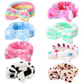 Hishexin 8 Pack Spa Headbands for Women, Soft Bow Skincare Headband for Washing by Hishexin