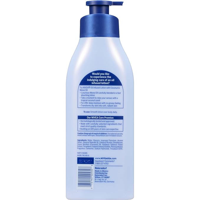 NIVEA Oil Infused Lotion Coconut and Monoi Oil Body Lotion - Image 11
