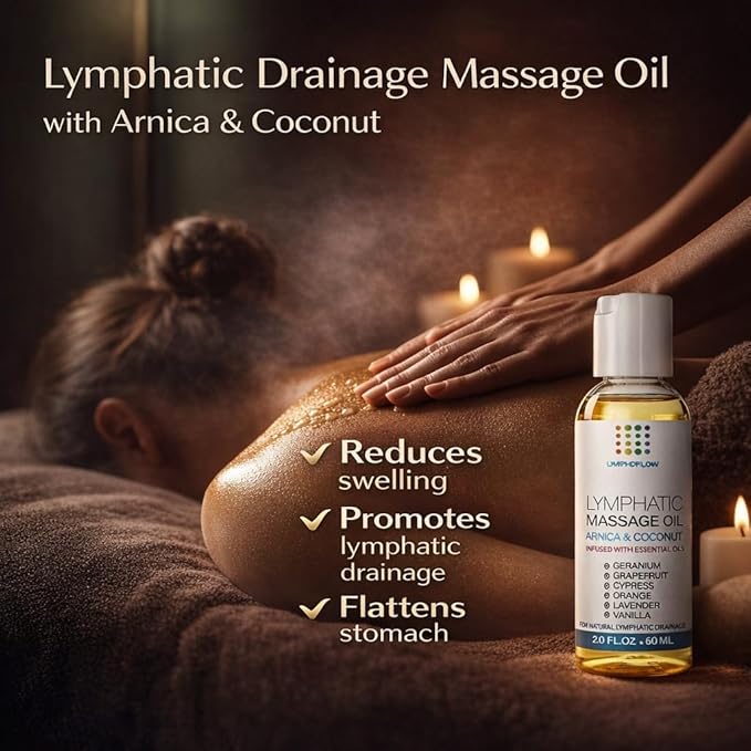 Bruizex Lymphatic Drainage Massage Oil: Arnica and Coconut Oil - Image 2