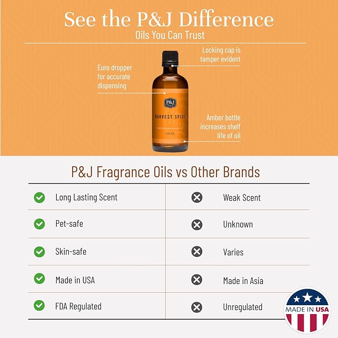 P&J Trading Fragrance Oil | Harvest Spice Oil 100ml - Image 3
