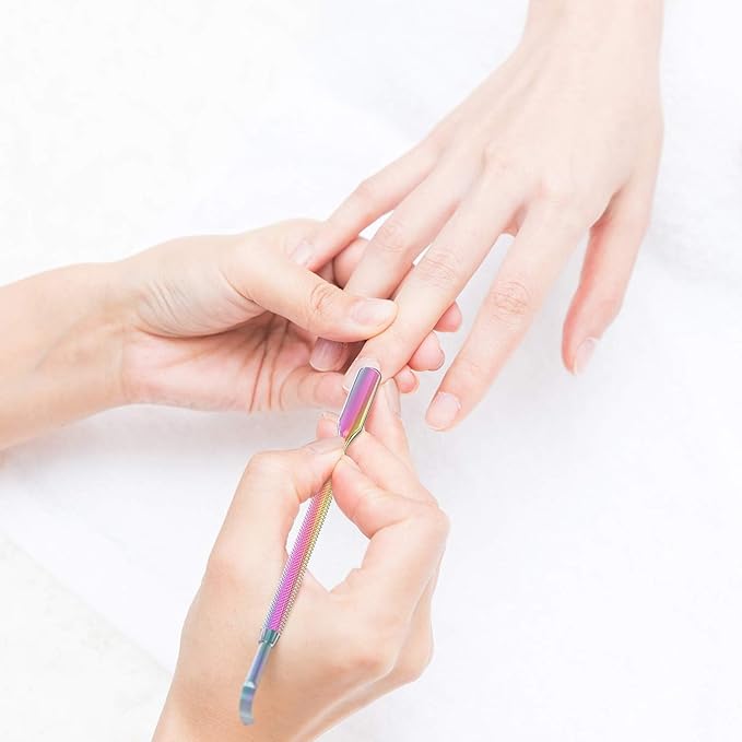 Cuticle Pusher Acetone/Gel/Nail Polish Remover Stainless Steel Professional - Image 4