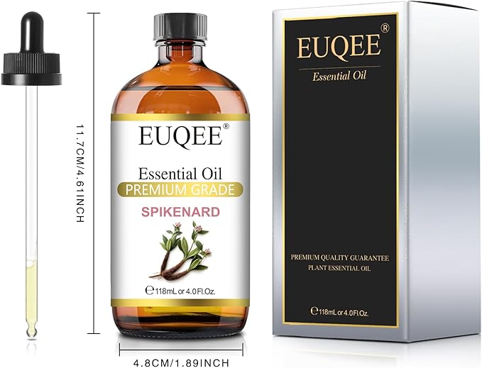 EUQEE Spikenard Essential Oil 118ml/4Fl Oz Pure Spikenard Oil Premium Essential - Image 9