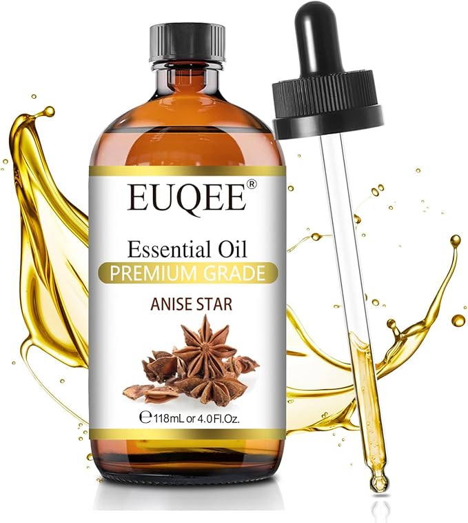 EUQEE Anise Star Essential Oil 4oz / 118ML Large Capacity Anise Star Essential by EUQEE
