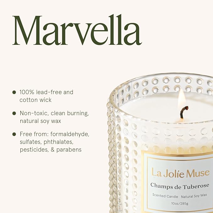 LA JOLIE MUSE Champs de Tuberose Scented Candle - Image 6