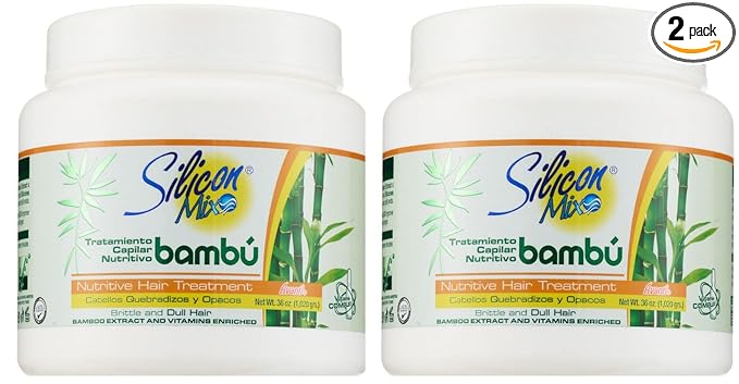 Silicon Mix Bambu Hair Treatment 36oz"Pack of 2" by SiliconMix