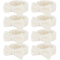 Ondder Spa Headband for Washing Face 8 Pack Beige Skincare Headbands for Women by Ondder