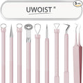 Pimple Popper Tool Kit Blackhead Remover Tools, Professional Stainless Black by UWOIST