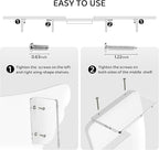 AFOOYO Dual Monitor Stand Riser, Wing-Shaped Sturdy Desktop Wood Stand for 2 Monitors, White Riser for Laptop, PC, Computer