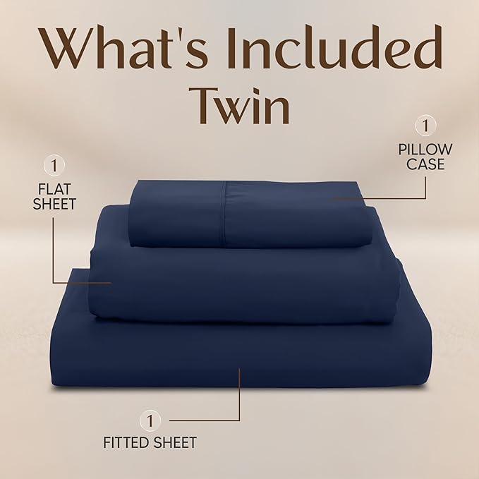 Utopia Bedding Twin Sheet Set – 3 Piece Bed Sheets - Image 3