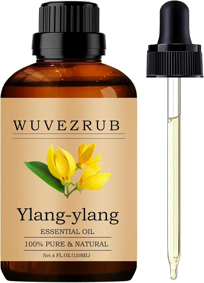 Ylang-Ylang Essential Oil, 120ML Pure and Natural by WUVEZRUB