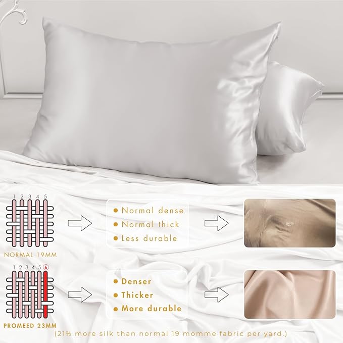 PROMEED 23 Momme Silk Pillowcase 2 Pack - Image 5