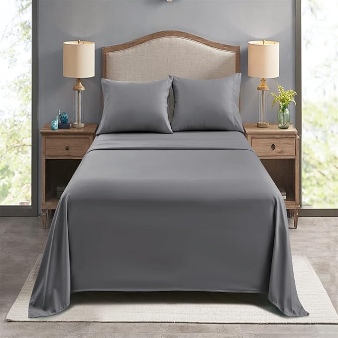 FreshCulture Queen Flat Sheets Only, Soft Microfiber Bedding Sheets - Image 7