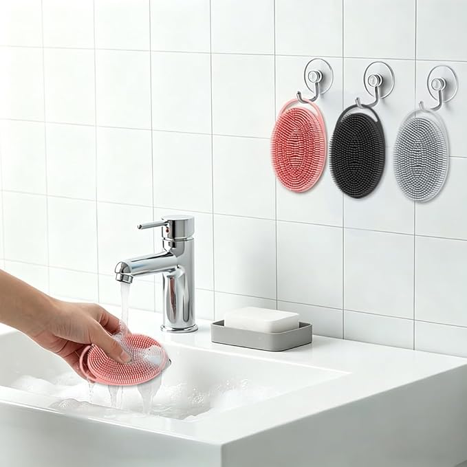 Silicone Body Scrubber 3 Pack Silicone Loofah Exfoliating Body Scrubber Soft - Image 6